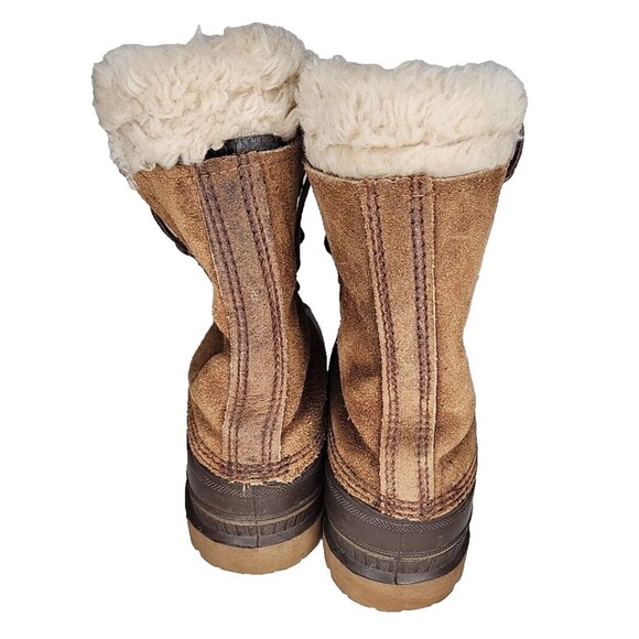 Sorel Boots Kaufman Men Waterproof Winter Duck Rubber Suede Leather Wool Lined 8 - Picture 6 of 8